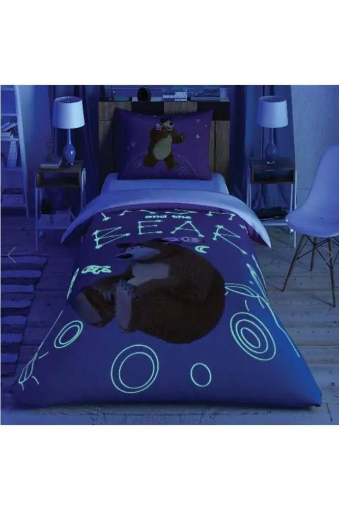 Nevresim Takımı Masha And The Bear Galaxy Glow 2