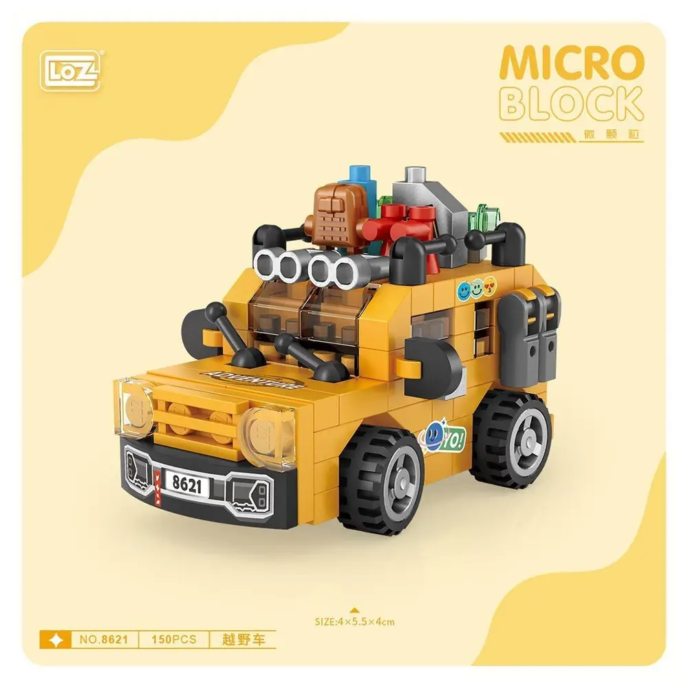 LZ8621 LOZ Araba Blok Seti Mini Poşet -Vagon life 2