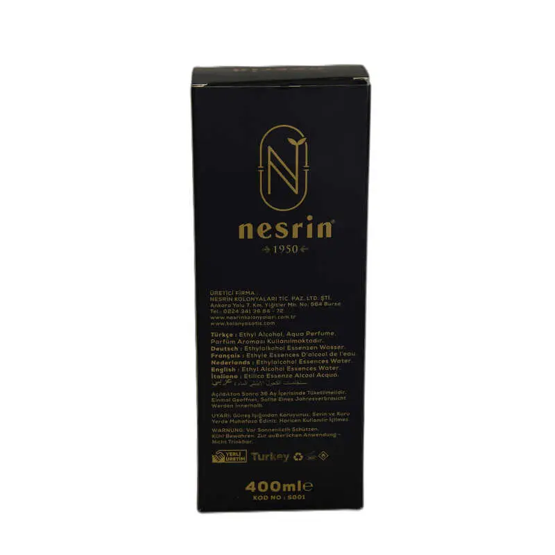 Safran Kolonyası 80 Derece Özel Seri Kutulu Pet Şişe 400 ML - Eau De Cologne 3