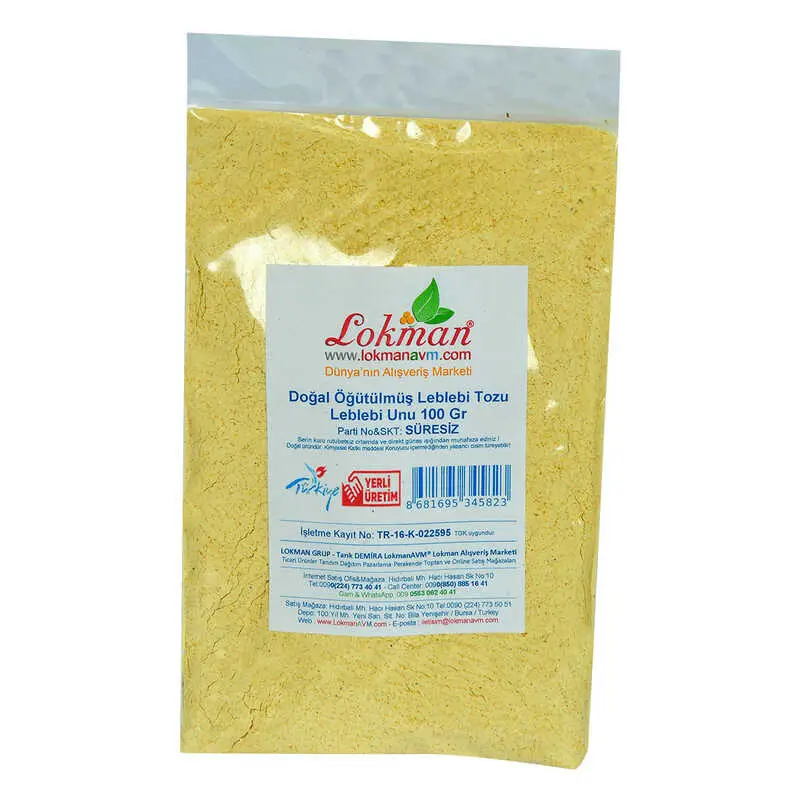 Leblebi Tozu Leblebi Unu Öğütülmüş Doğal 100 Gr Paket 3