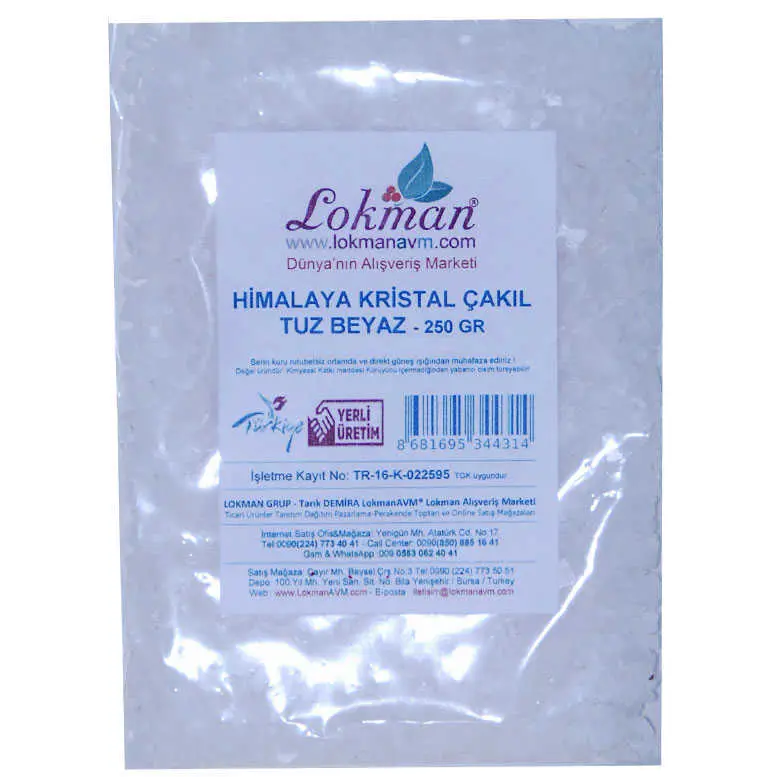 Yemeklik Himalaya Kristal Kaya Tuzu Çakıl Beyaz 250 Gr 3