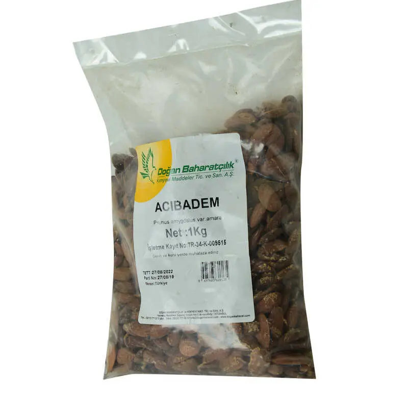 Acı Badem Çiğ Doğal 1000 Gr Paket 4