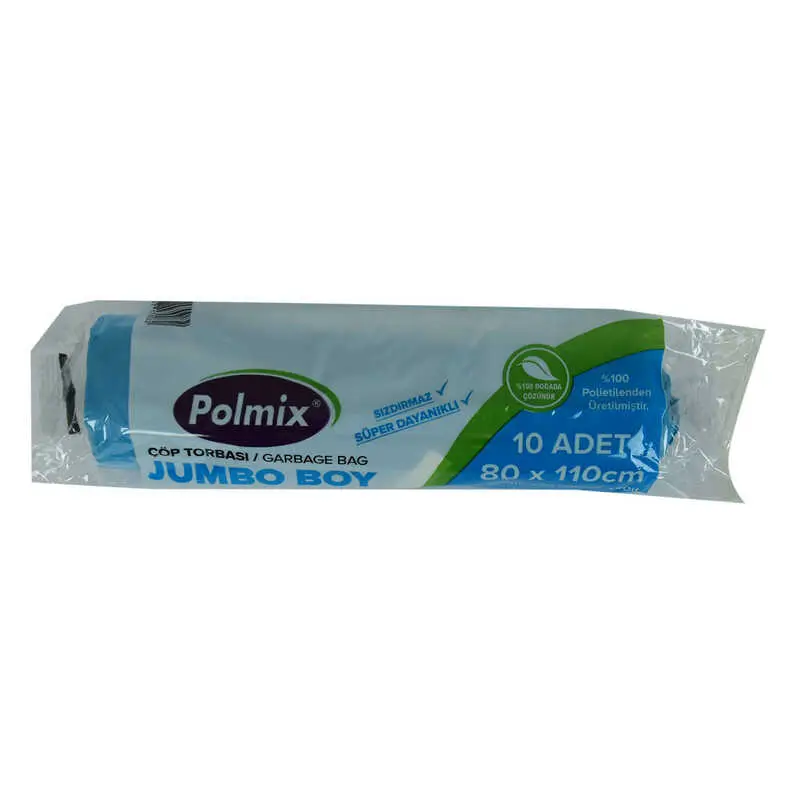 Torbası Jumbo Boy 80x110Cm 220Gr 27Mikron 90Lt Mi Rulo 10 Adet 3