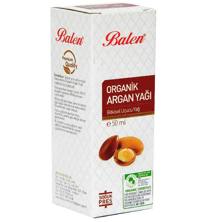 Argan Yağı Organik Soğuk Pres 50 ML Cam Şişe 4