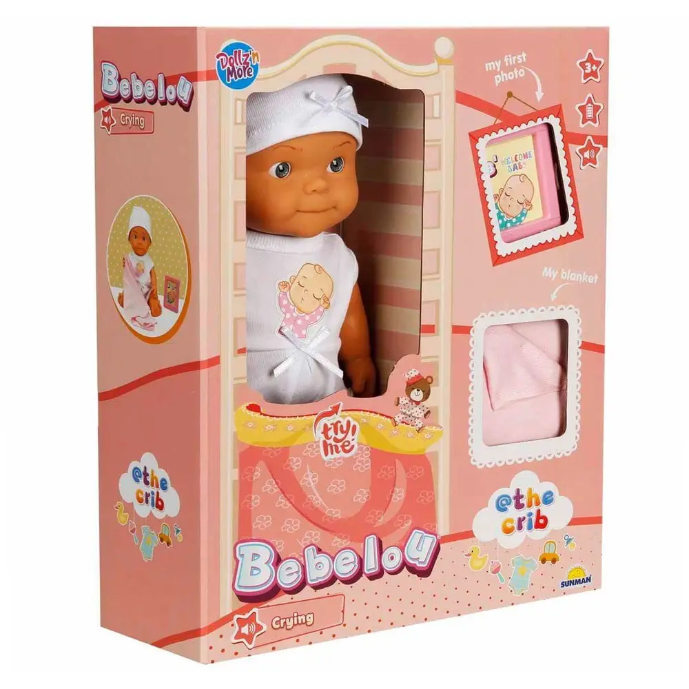 5683 Bebelou Sesli Hoş Geldin Bebeği 30 cm -Sunman 3