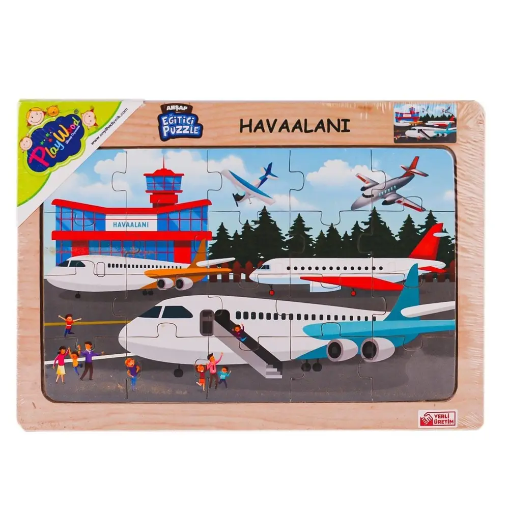 ONY-233-234-235-236 Ahşap Eğitici Puzzle Haalanı -Onyıl Oyuncak 3