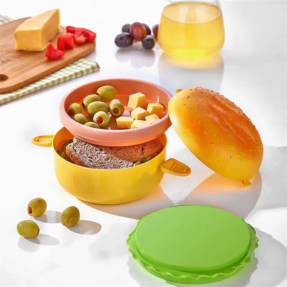Hamburger Görünümlü Beslenme ve Saklama Kabı 2