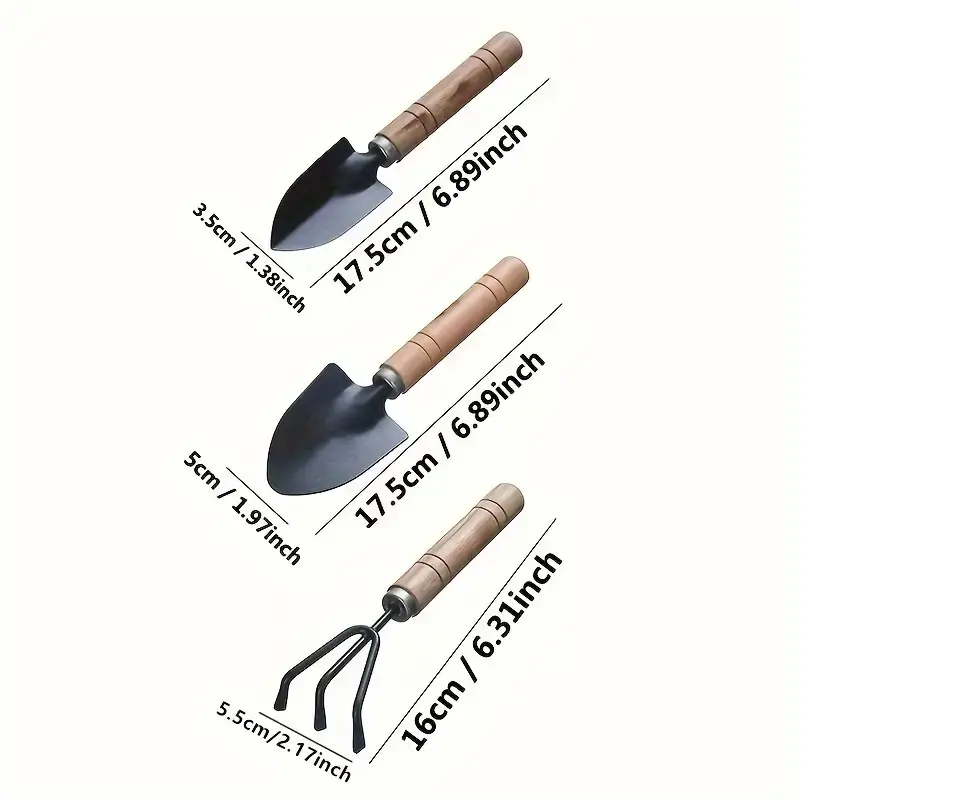 Portatif Kazma Kürek Tırmık Seti 5