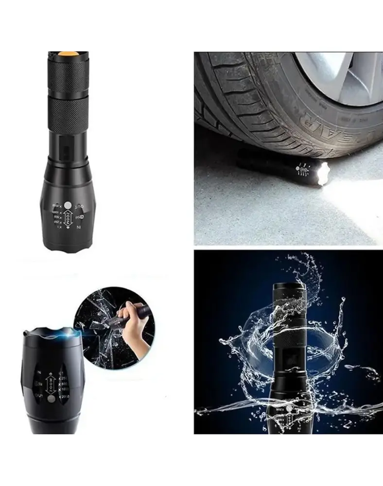 El Feneri Beyaz Sarı Ve Mor Renk Aydınlatma Q5 Led 4