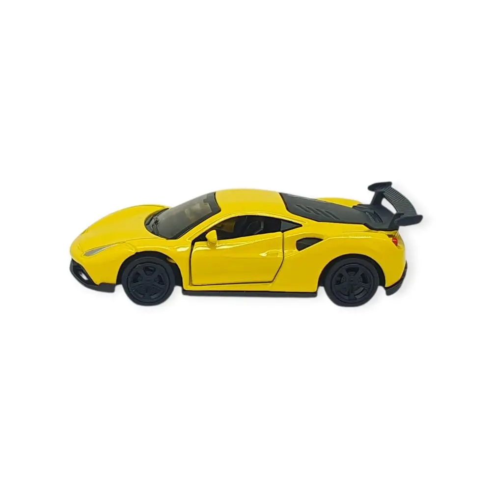 Çek Bırak Metal Küçük Arabalar 8 cm - 6411A-17 - Sarı - 1 ADET 2