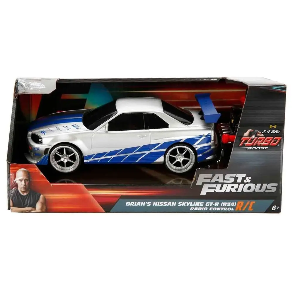 9772 SUN-SIM-JDA-RC ARABA 1 24 FAST FURIOUS NISSAN SKYLINE GTR 2 4 GHZ FASTF 5