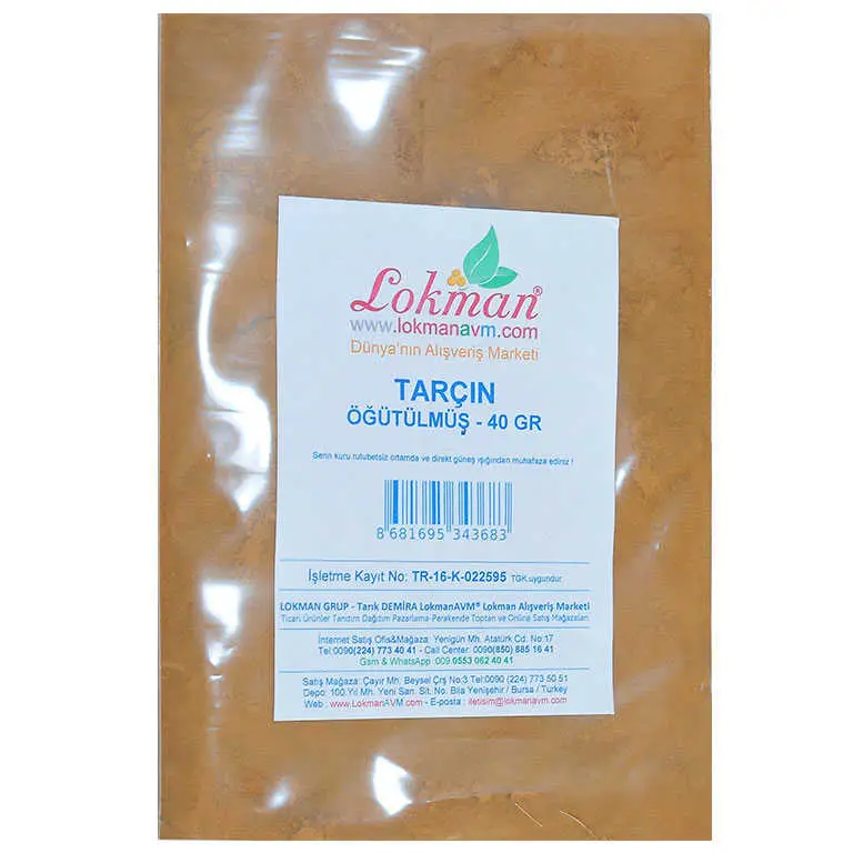 Tarçın Öğütülmüş Doğal 40 Gr Paket 3