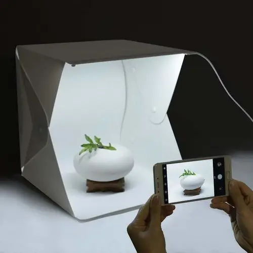 Ürün Çekim Çadırı Mini Fon Fotoğraf Stüsu Ledli Işık Perdesi