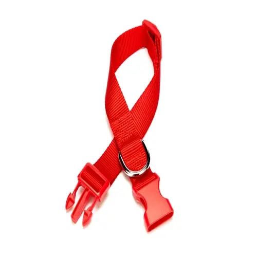 Dokuma Köpek Boyun Tasması 2 cm x 30-45 cm Kırmızı 25 kg