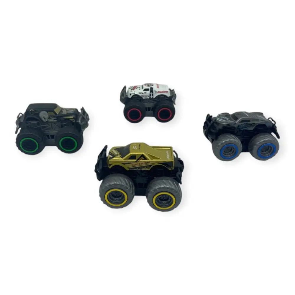 Superior Burst Siyah Renkli Mini  Truck - 8 cm Hareketli Tekerlekli Oyuncak Araba - 1 ADET 4