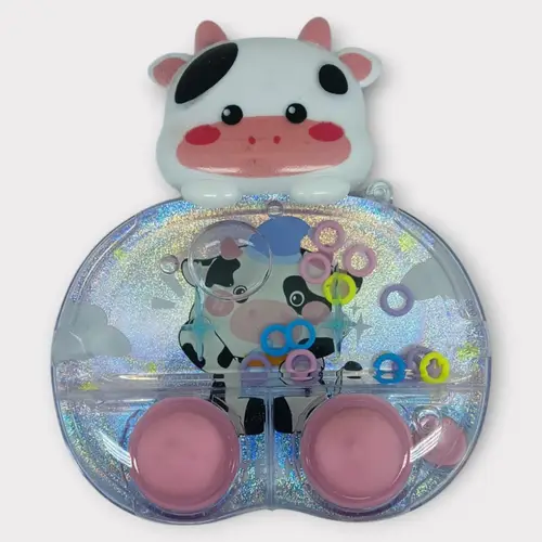 Işıklı Su Oyunu - H Geçirme - Fidget Oyun - Siyah İnek - 1 ADET