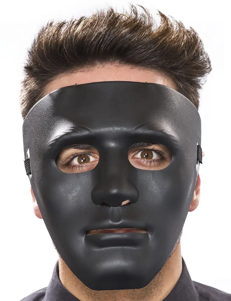 Siyah Renk Hip Hop Anonim Jabbawkeez Dans Maskesi 18x19 cm 2