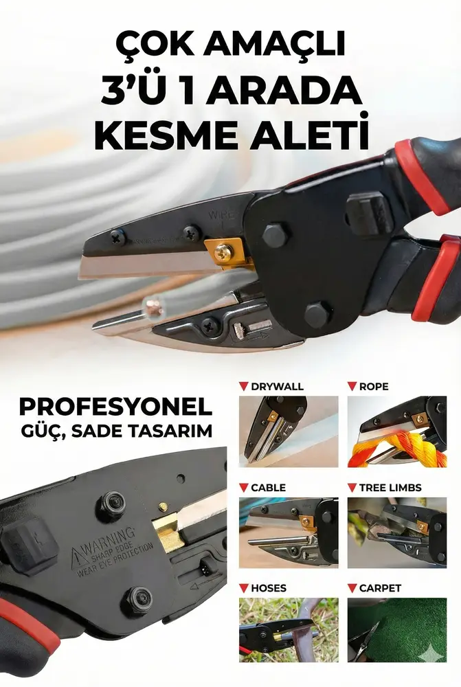Multi Cutter Kalın Ve Sert Malzeme Kesme Aleti 5