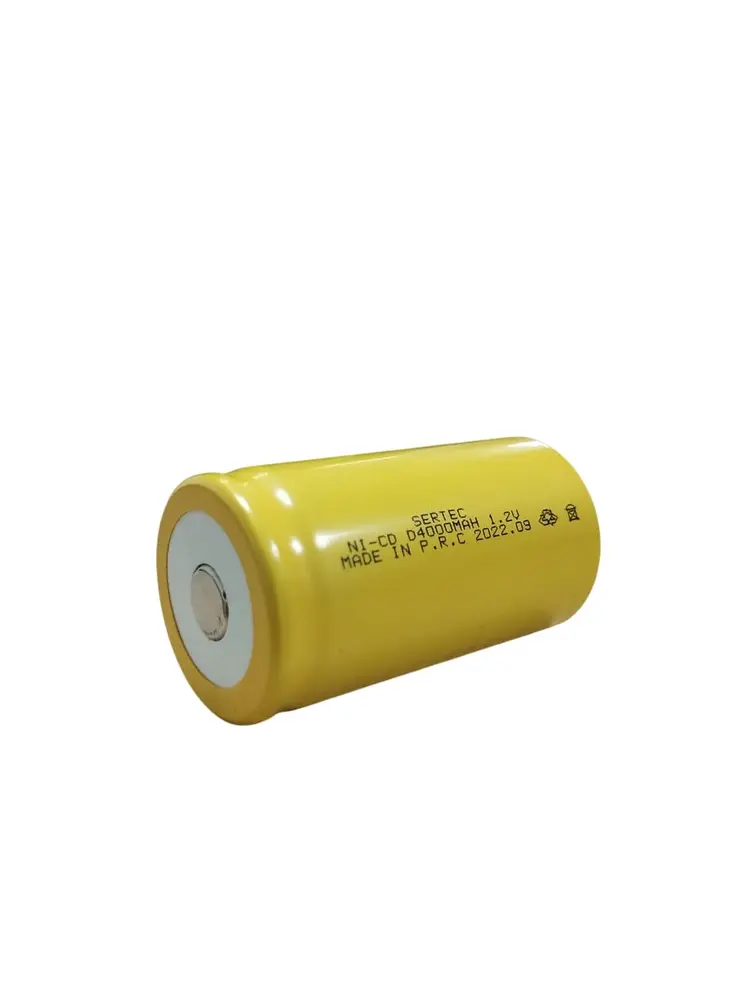 Sertec - 1.2V 4000 Mah - D Büyük Boy - Ni-CD Şarjlı Pil - (Başsız / Flat Head) 2