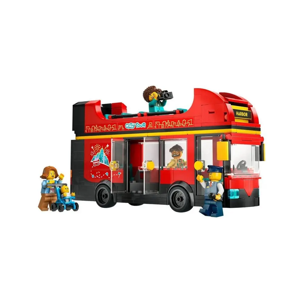 60407 Lego City Kırmızı İki Katlı Tur Otobüsü 384 parça +7 yaş 2