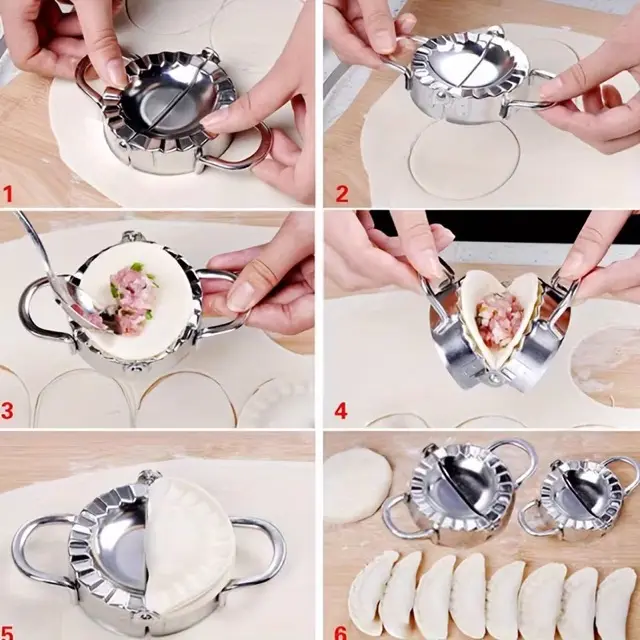 Pratik Hamur Kapatma Aparatı – Çiğ Börek, Mantı ve Poğaça Kalıbı (7.5 cm) 2