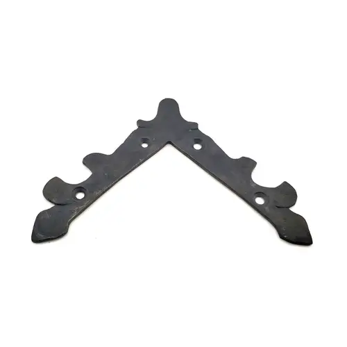 Antika Tarz Dekoratif Pirinç Köşe Gönye - Üst, 133x133 mm, Oksit