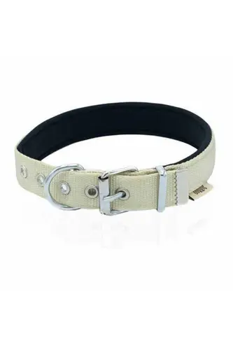 Softlu Köpek Boyun Tasması 3 cm 42 cm-50 cm Haki