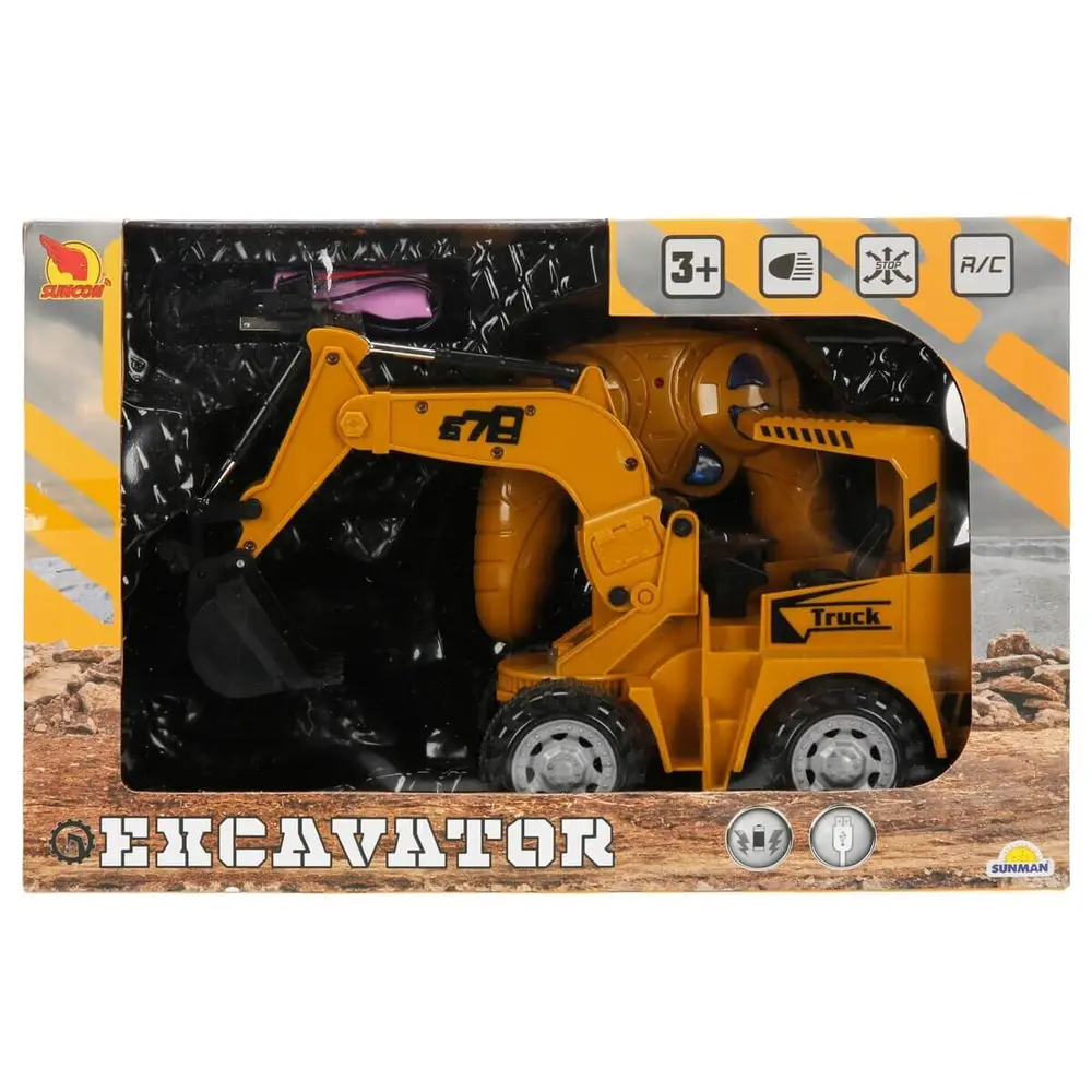 4490 SUN-RST-SNC-R/C İŞ MAKİNESİ EKSKATÖR F/F IŞIKLI 3.7V.USB 6