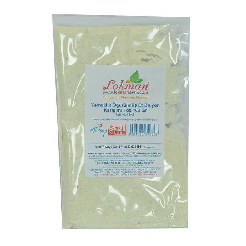 Et Bulyon Toz Yemeklik Öğütülmüş Karışım 100 Gr Paket 3