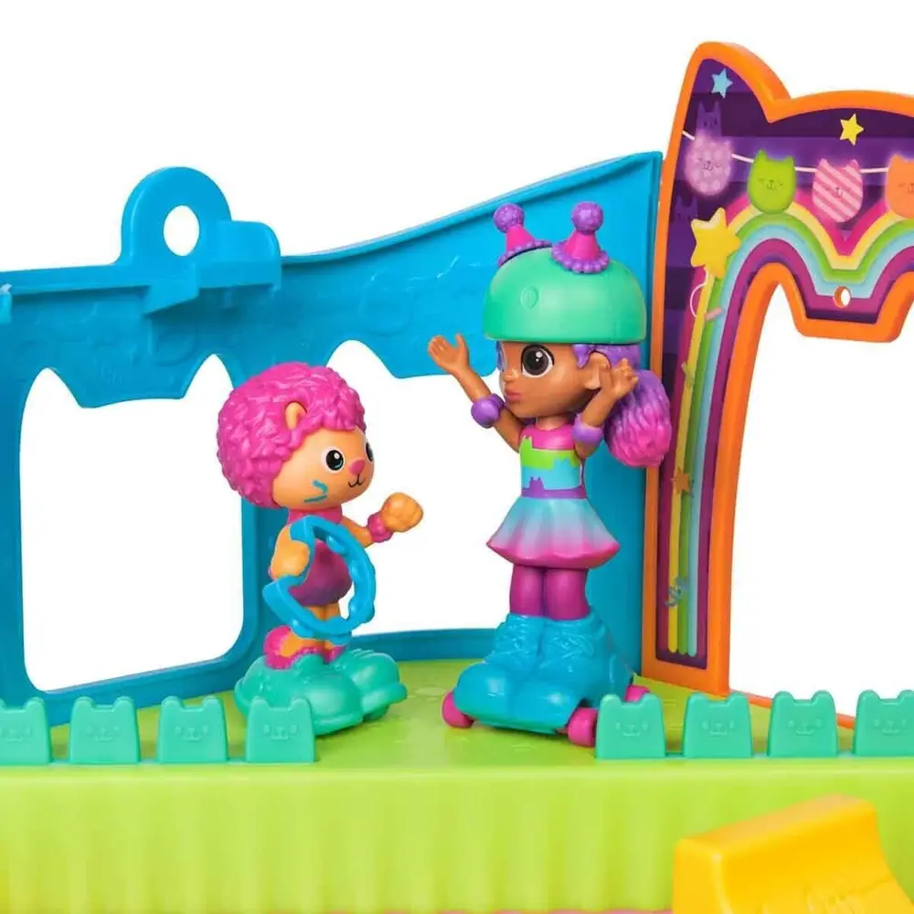 69755 SUN-SPM-FİGÜR OYUN SET GABBY S DOLLHOUSE ÇATI KATI PATEN PARTİSİ 3