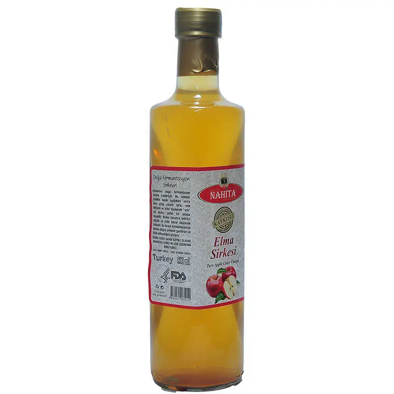 Elma Sirkesi Doğal Katkısız Cam Şişe 500 ML 3