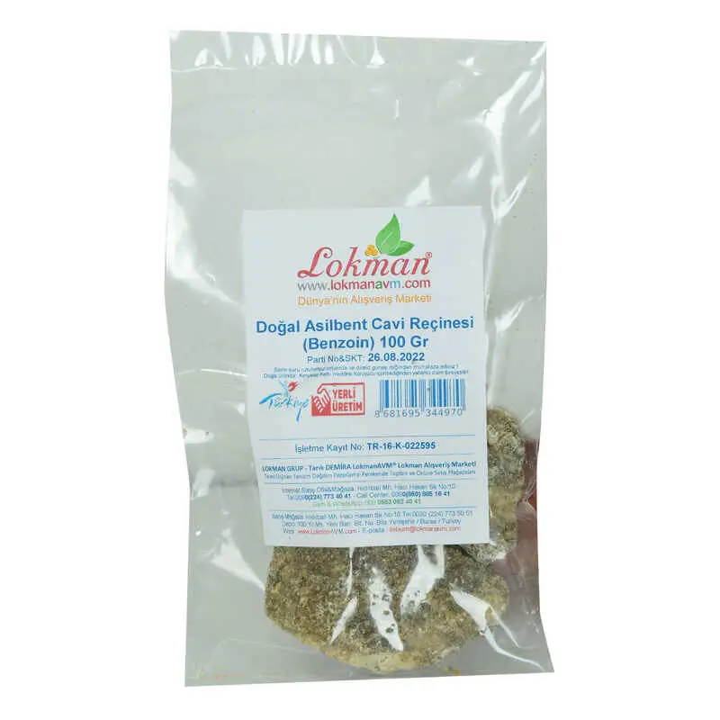 Asilbent Ci Reçinesi Doğal Benzoin 100 Gr Paket 3