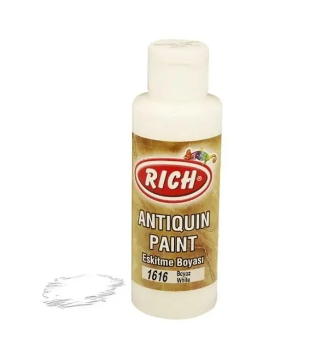 Rich 1616 Beyaz 120 ml Eskitme Ahşap Boyası 2