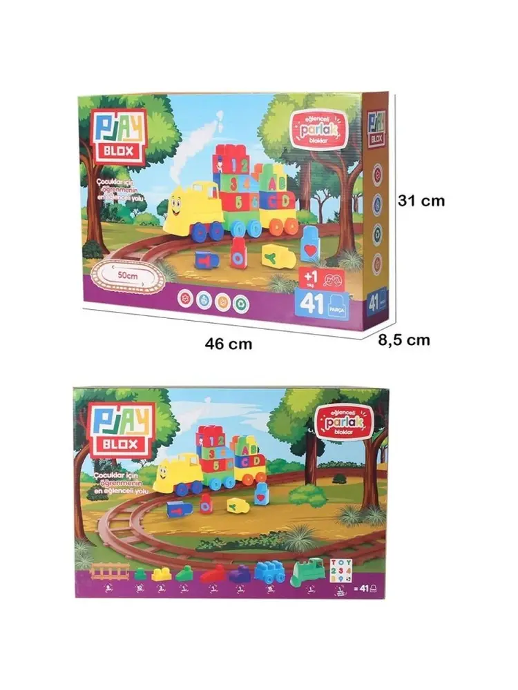 2403 - PLAYBOX 41 PARÇA LEGO TREN SETİ - 1 ADET 2