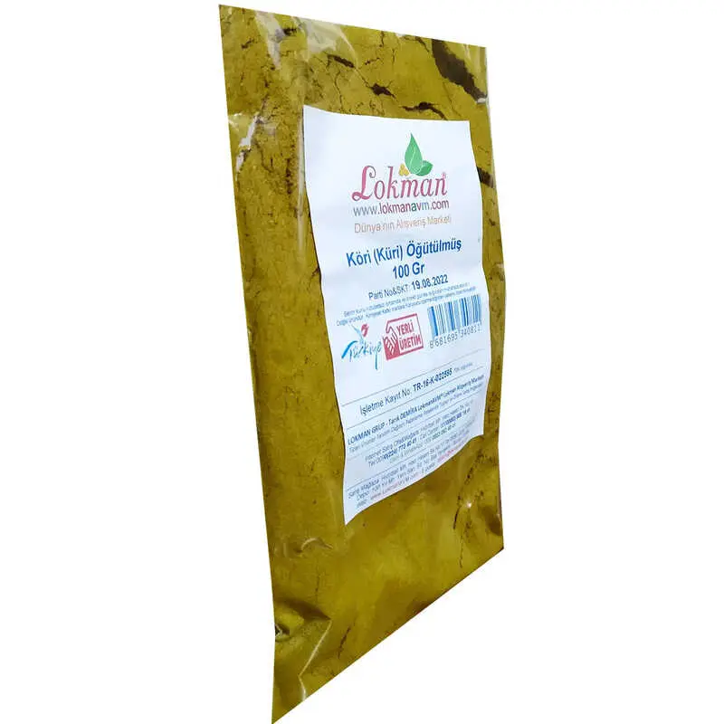 Köri Öğütülmüş Baharat Karışımı Küri Curry 100 Gr Paket 5