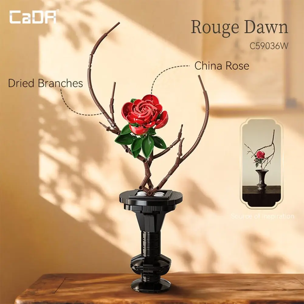 C59036W CADA SAKSILI RED ROSE MODEL 363 PARÇA BLK OYUNCAK 3