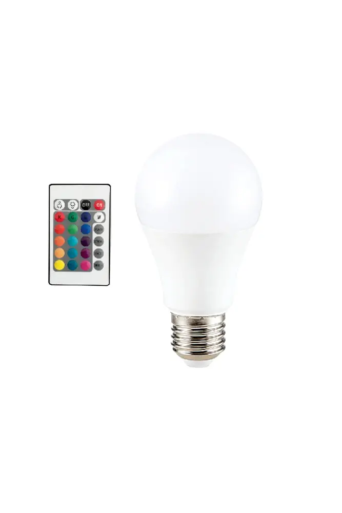 9W E27 RGB ve Beyaz Işık Kumandalı Ampul 2