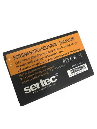 SERTEC -  GALAXY NOTE 3 NEO / N7505 Uyumlu Bat