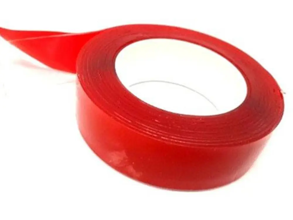 Çift Taraflı Akrilik ize Bant 18 mm x 2 metre Kırmızı VHB 3