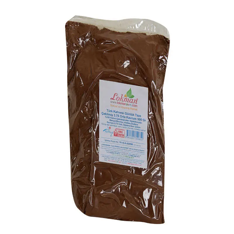 Türk Kahvesi Günlük Taze Çekilmiş 3.75 Orta Krum 500 Gr Paket 4