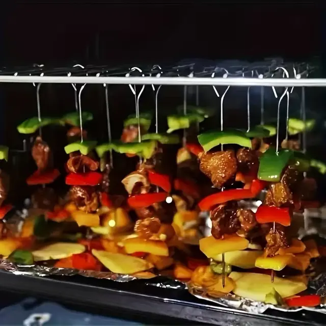 10 Adet Paslanmaz Çelik Mangal Şişi Seti – 20 cm Metal Şiş ve Izgara Şişleri 2