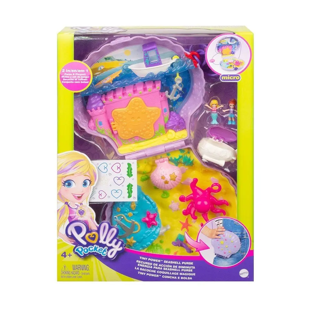 GKJ63 Polly Pket Çanta Olabilen Micro Oyun Setleri / +4 yaş 2