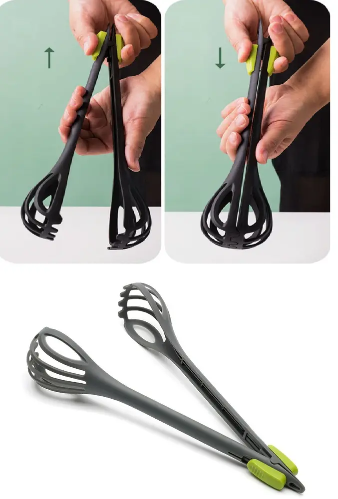Paslanmaz Mutfak Maşası - 27 Cm Mangal Barbekü Maşası 5