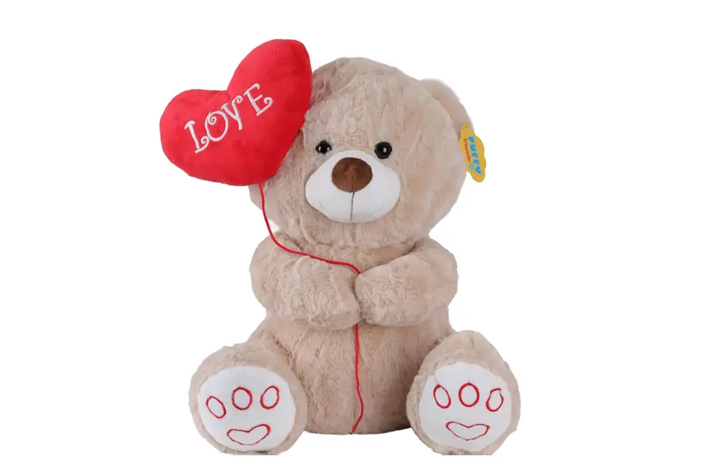 4740 SUN-JNH-PFF-SK PELUŞ AYI KALPLİ BNLU 40CM 2R 2