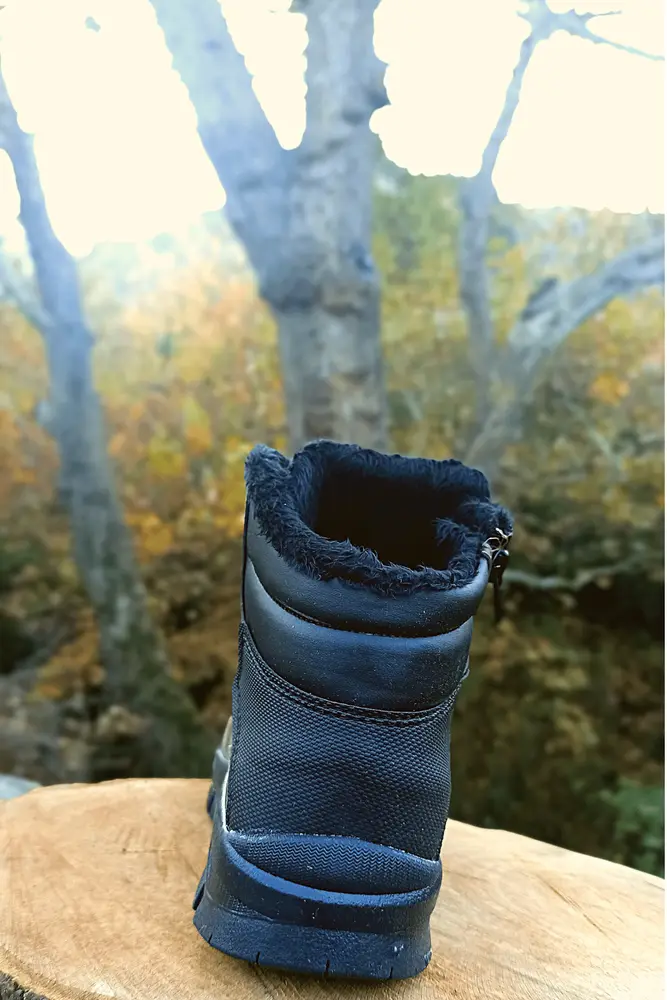 Erkek Outdoor Bot Yünlü Kahve Siyah Renk 4
