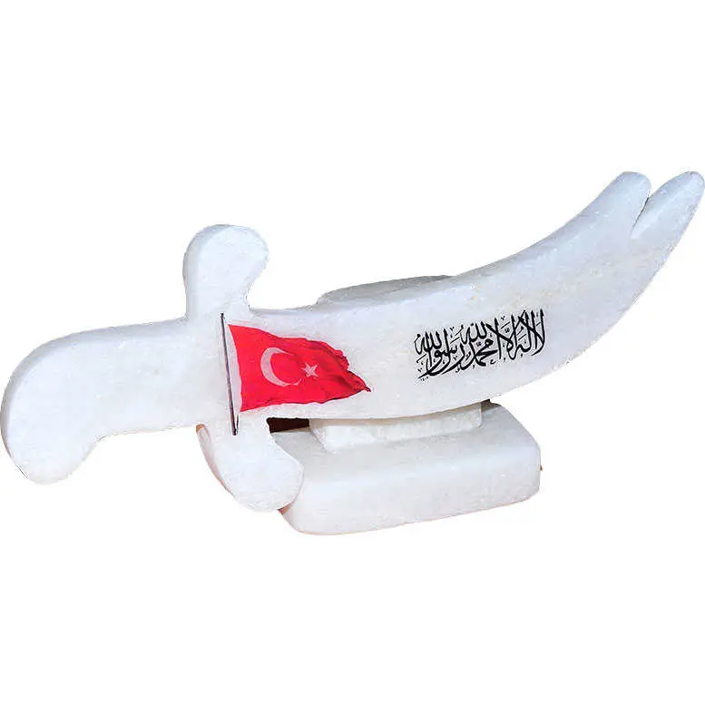Şekilli Tevhid Bayrak Logolu Doğal Kaya Tuzu Biblosu Beyaz 2-3 Kg 4