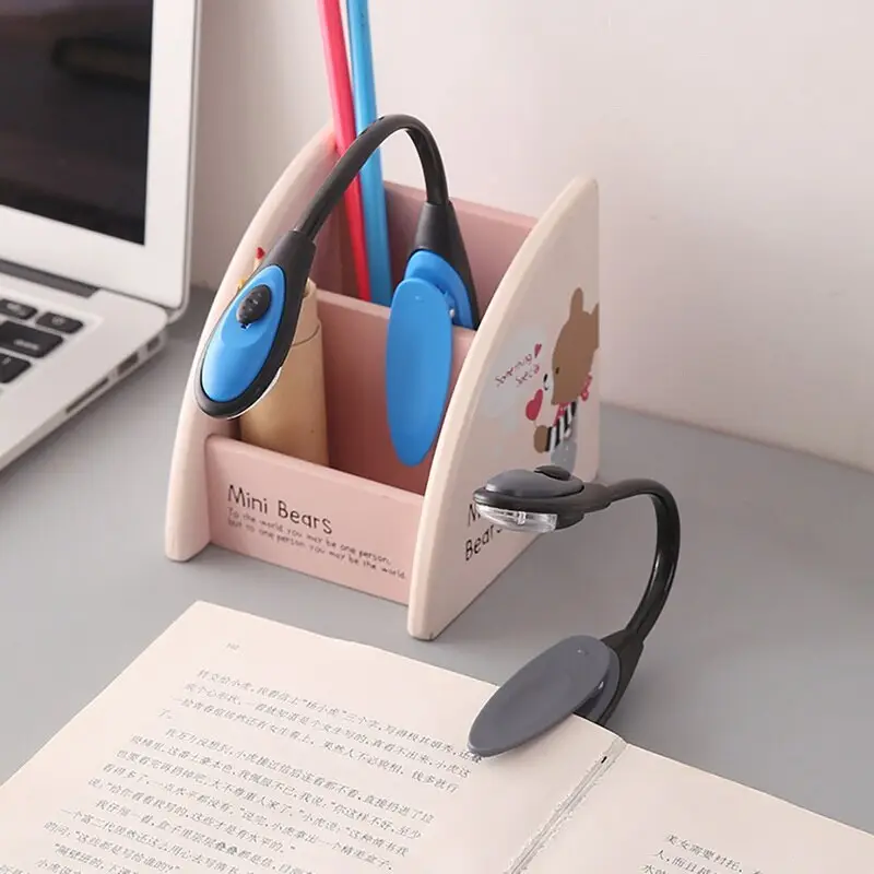 Okuma Işığı Led Booklight Kıskaçlı Pilli Model Led Işık 4