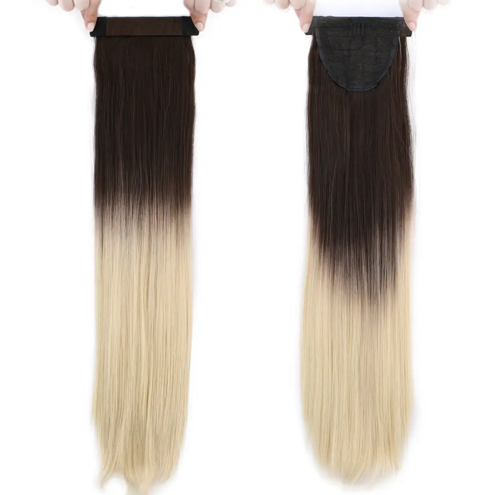 Fiber Sen Sihirli At Kuyruğu / Kumral / Platin Ombreli 3