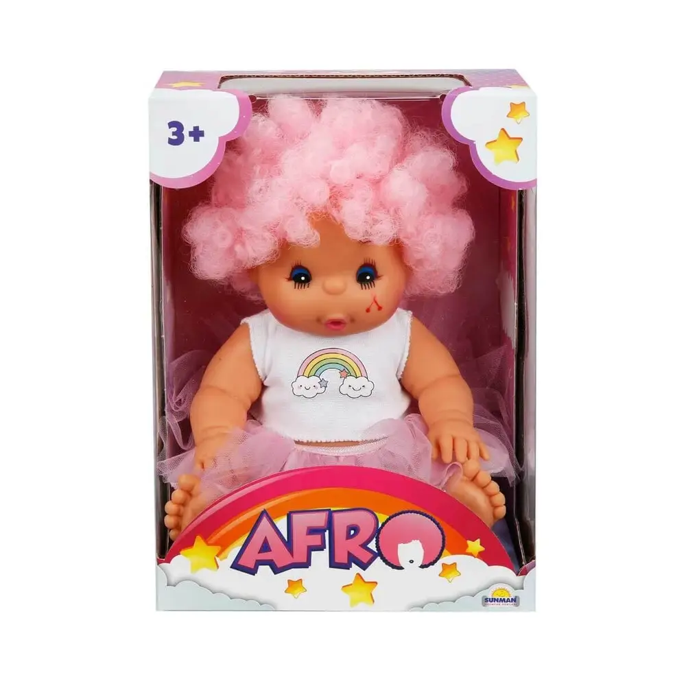 20040 Afro Kıvırcık lı Bebek 23 cm -Sunman 6