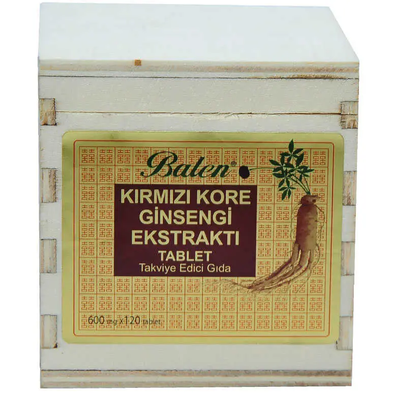 Kırmızı Kore Ginsengi Ekstraktı 120 Tablet 3